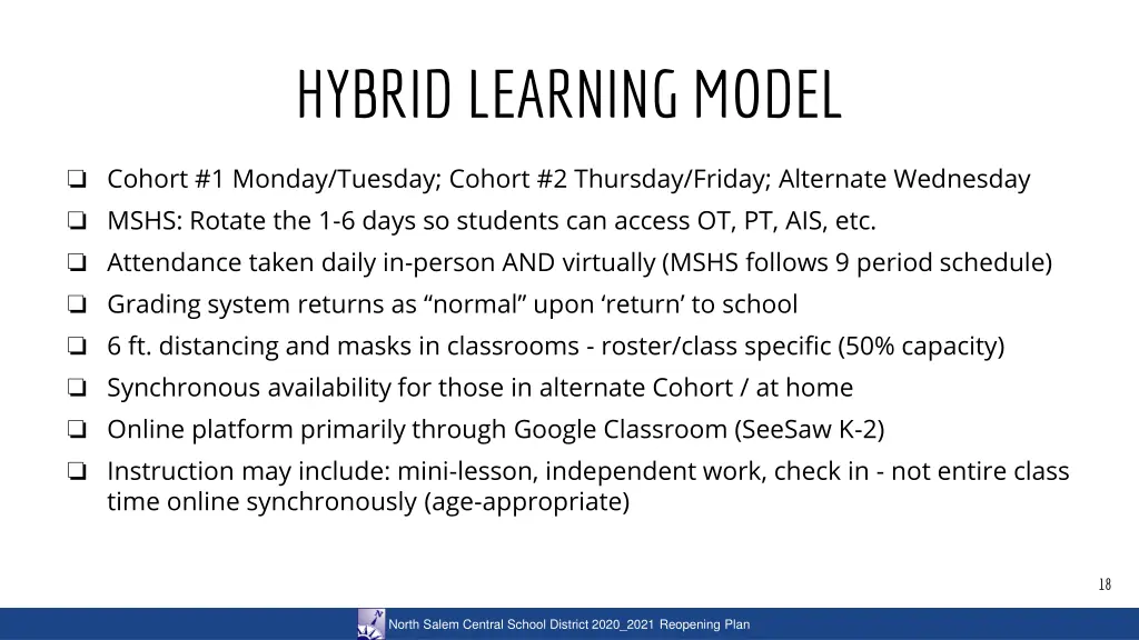 hybrid learning model