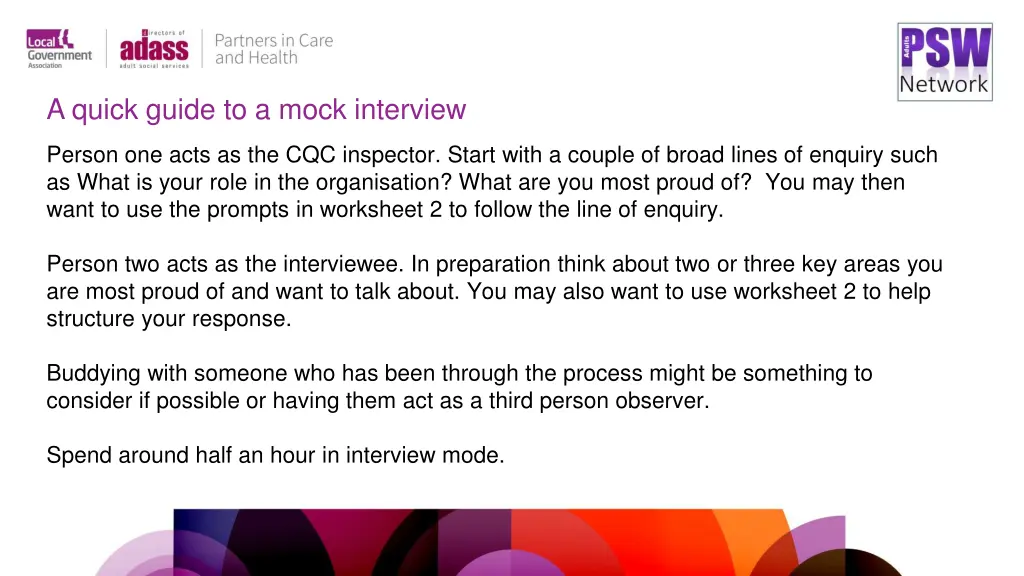 a quick guide to a mock interview