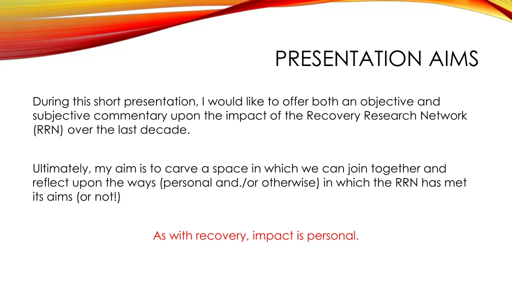 presentation aims