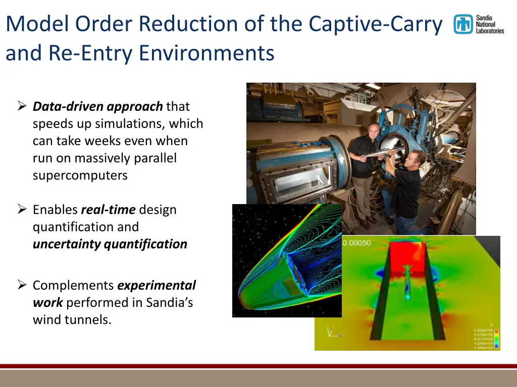 model order reduction of the captive carry