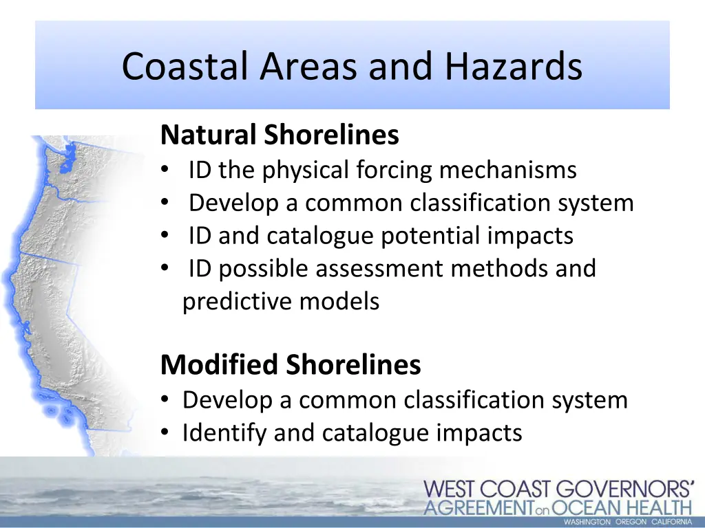 coastal areas and hazards