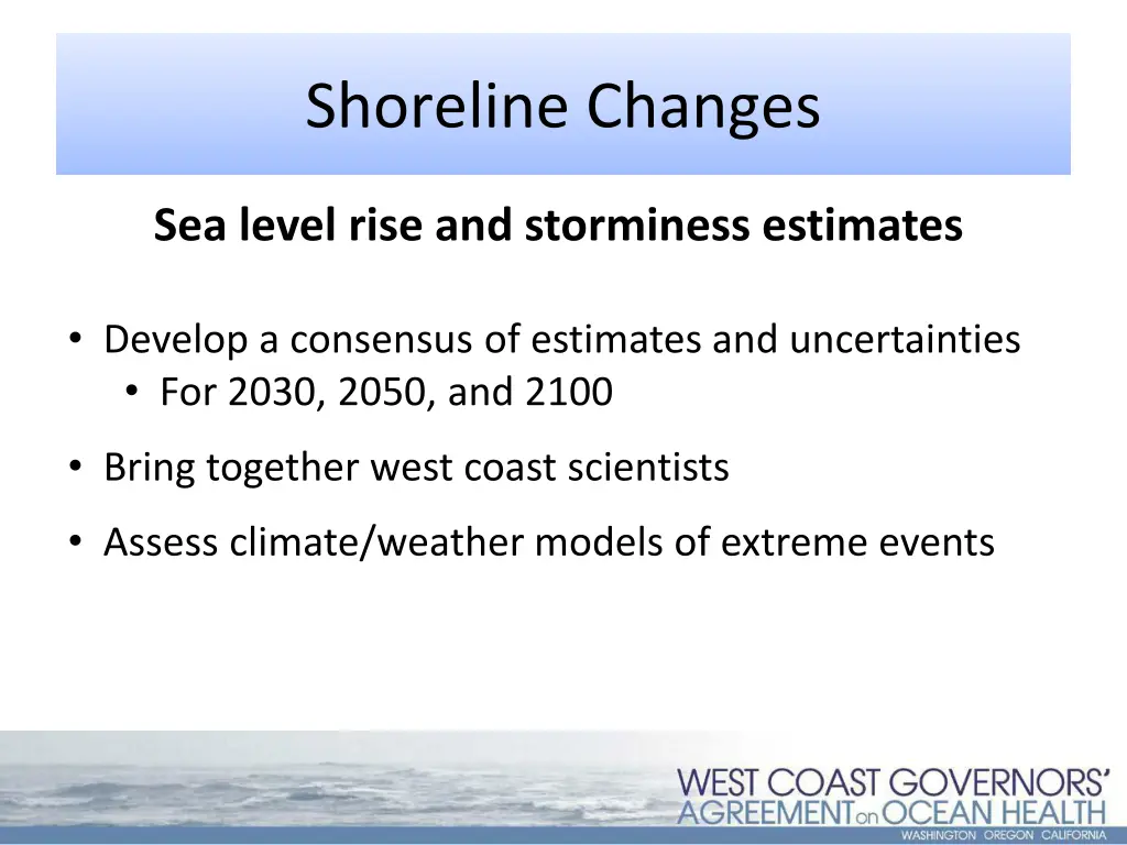 shoreline changes