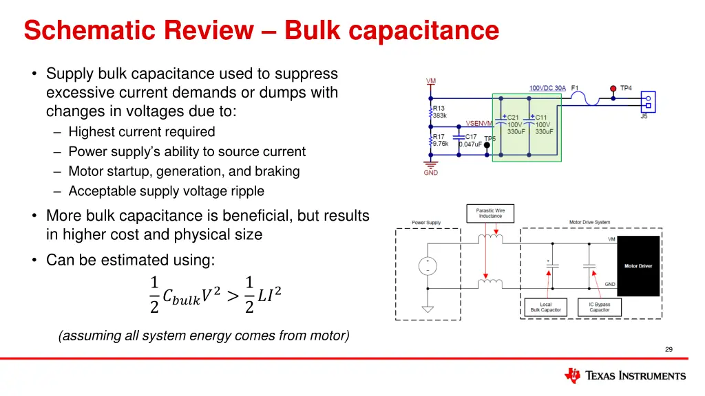 schematic review bulk capacitance