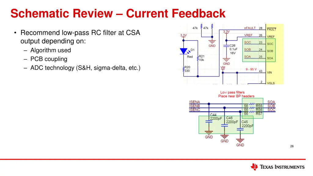 schematic review current feedback