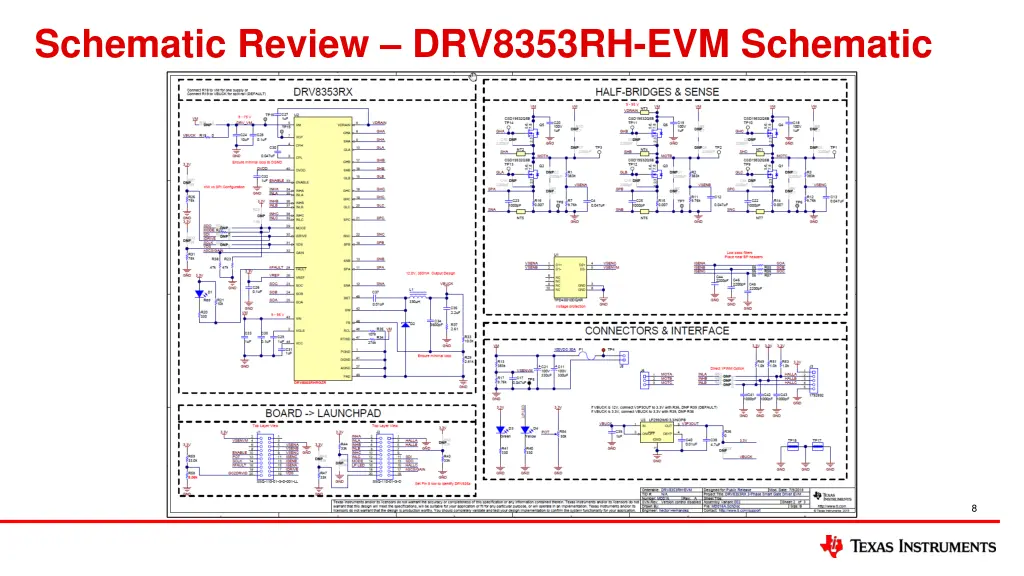 schematic review drv8353rh evm schematic