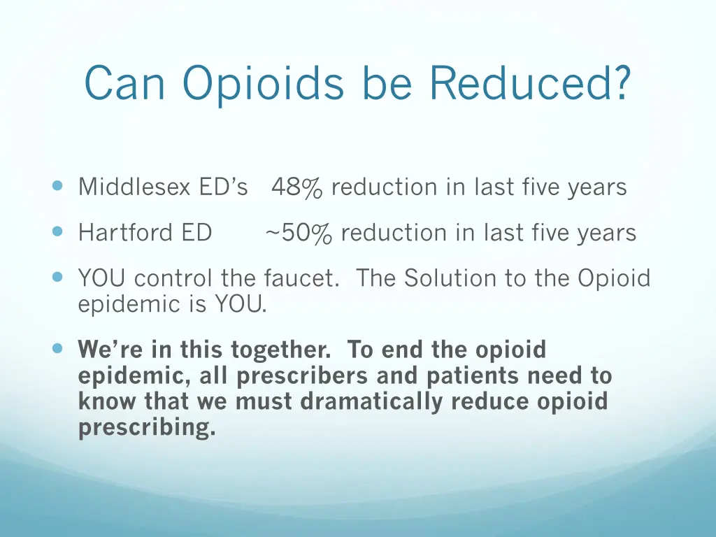 can opioids be reduced