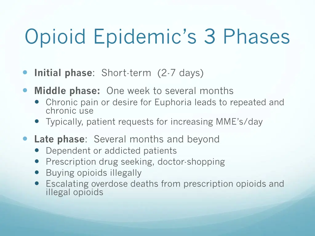 opioid epidemic s 3 phases