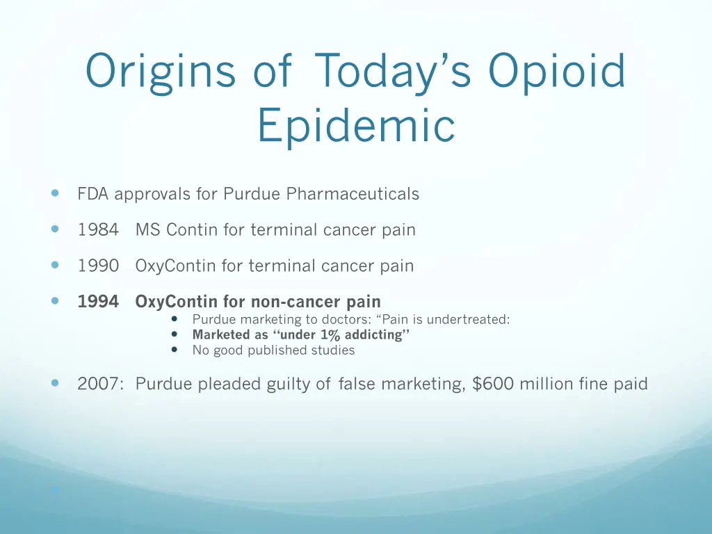 origins of today s opioid epidemic