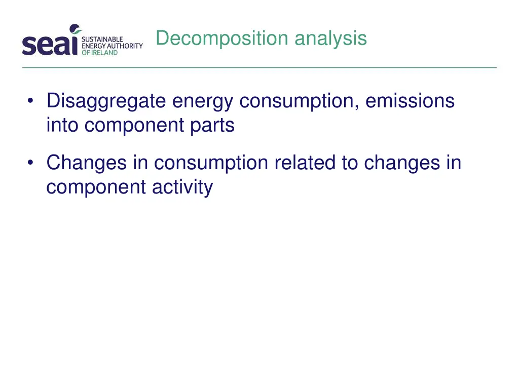 decomposition analysis