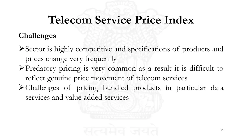 telecom service price index 1