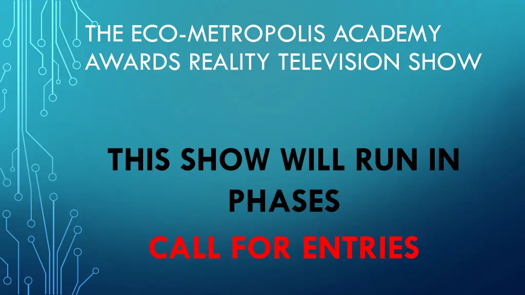 the eco metropolis academy awards reality 5