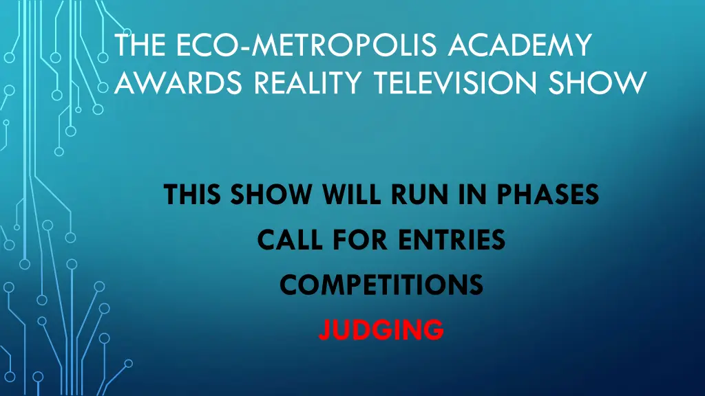 the eco metropolis academy awards reality 7