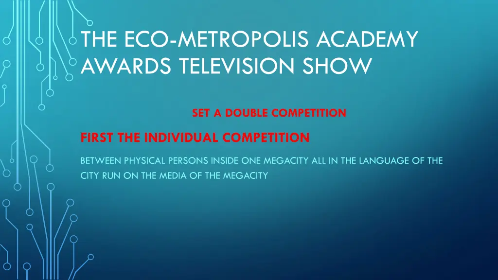 the eco metropolis academy awards television show 1