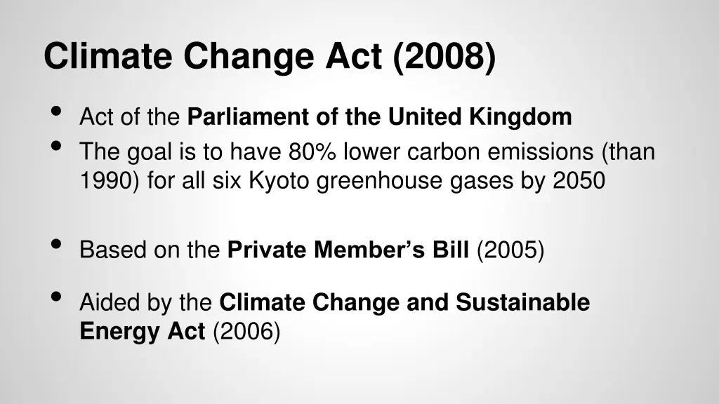 climate change act 2008