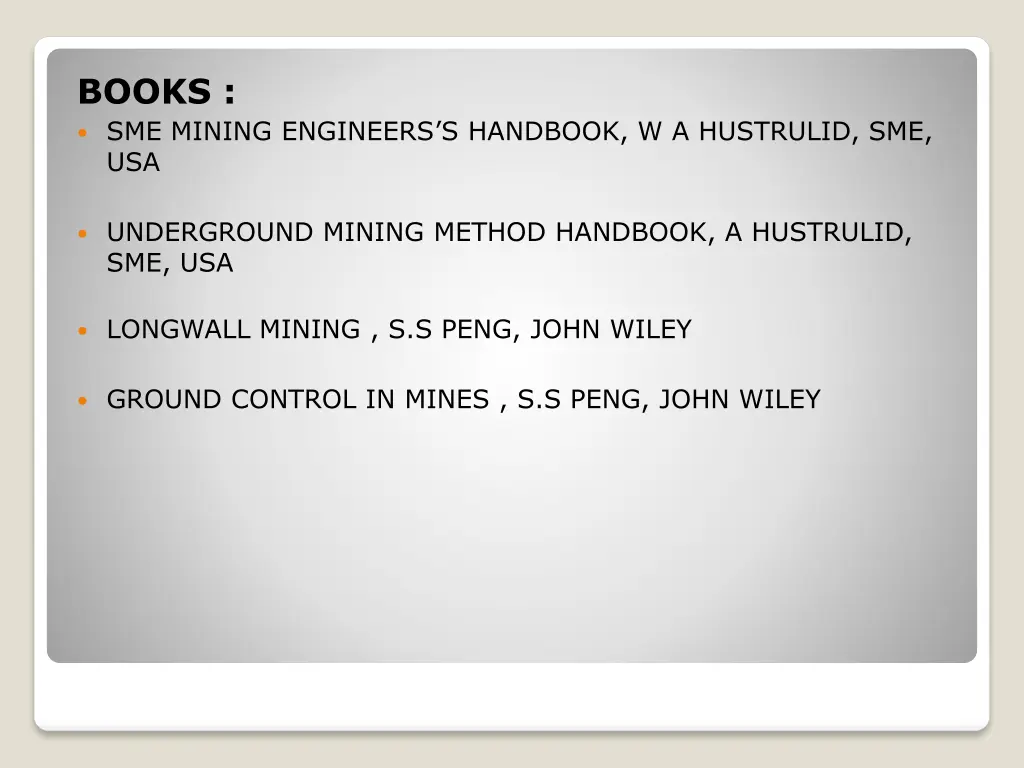 books sme mining engineers s handbook