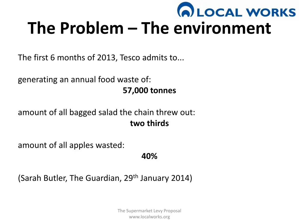 the problem the environment 1