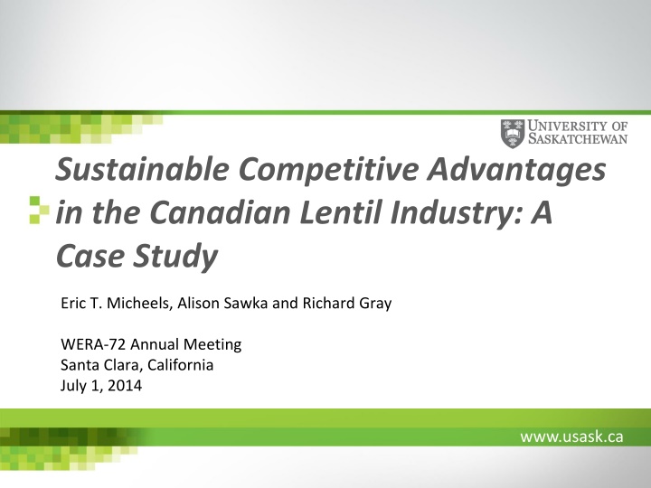 sustainable competitive advantages