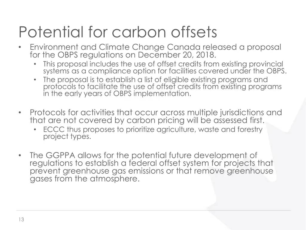 potential for carbon offsets environment