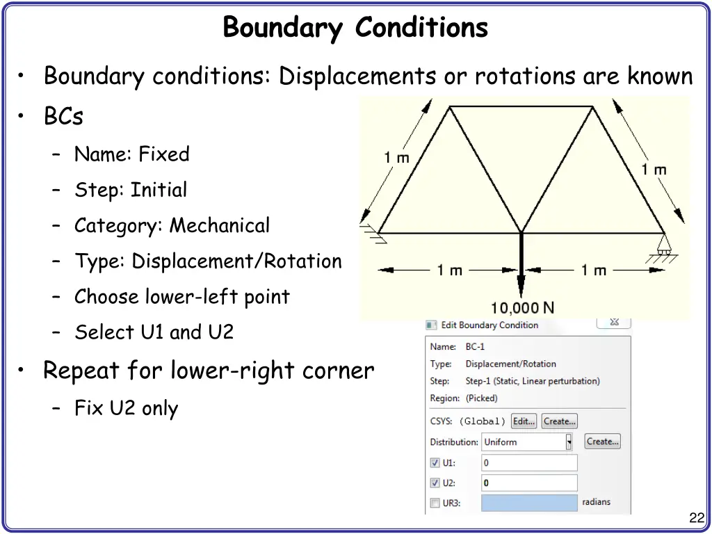 boundary conditions