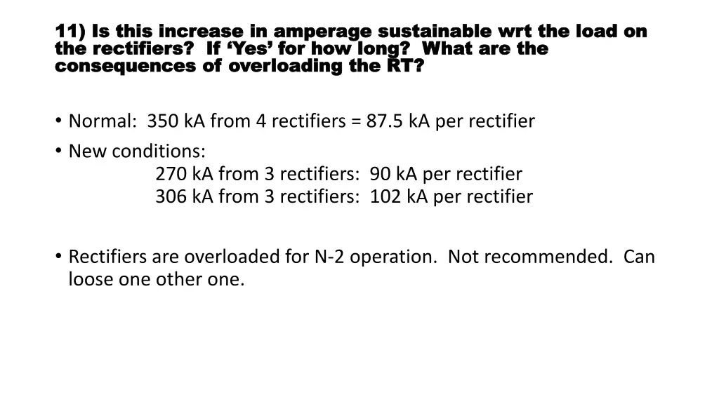 11 is this increase in amperage sustainable