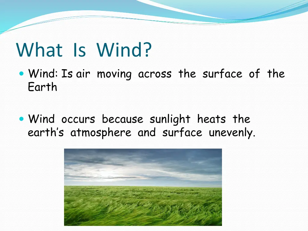 what is wind wind is air moving across