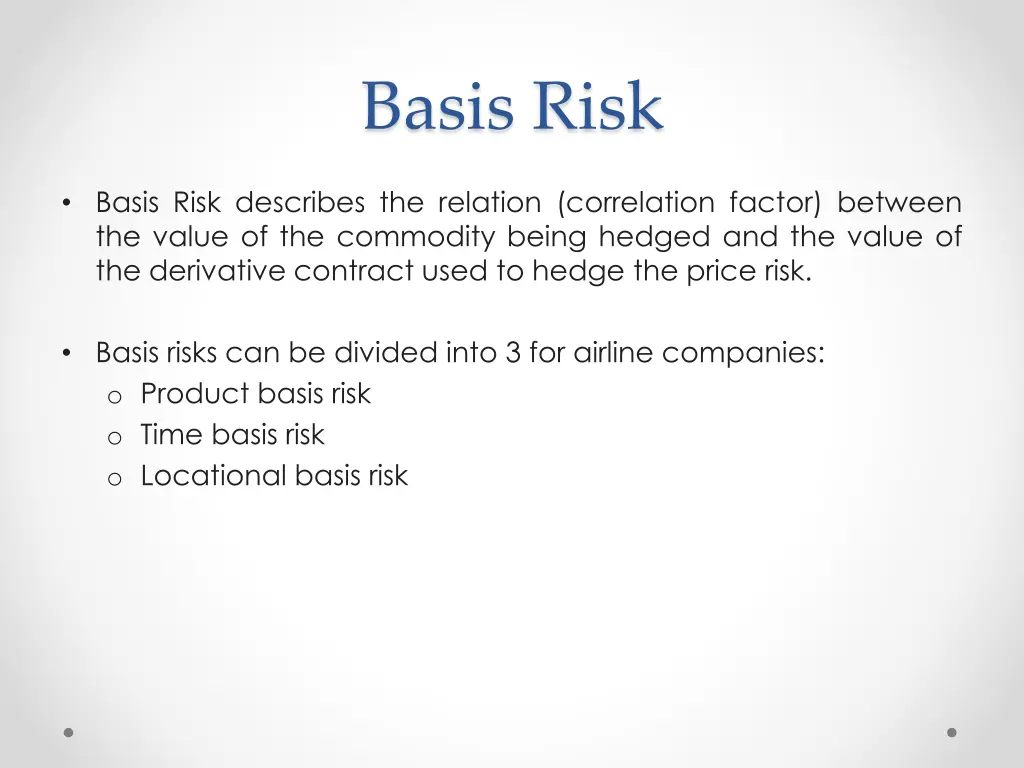 basis risk