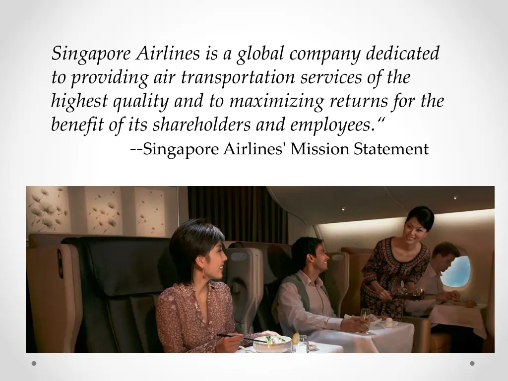 singapore airlines is a global company dedicated