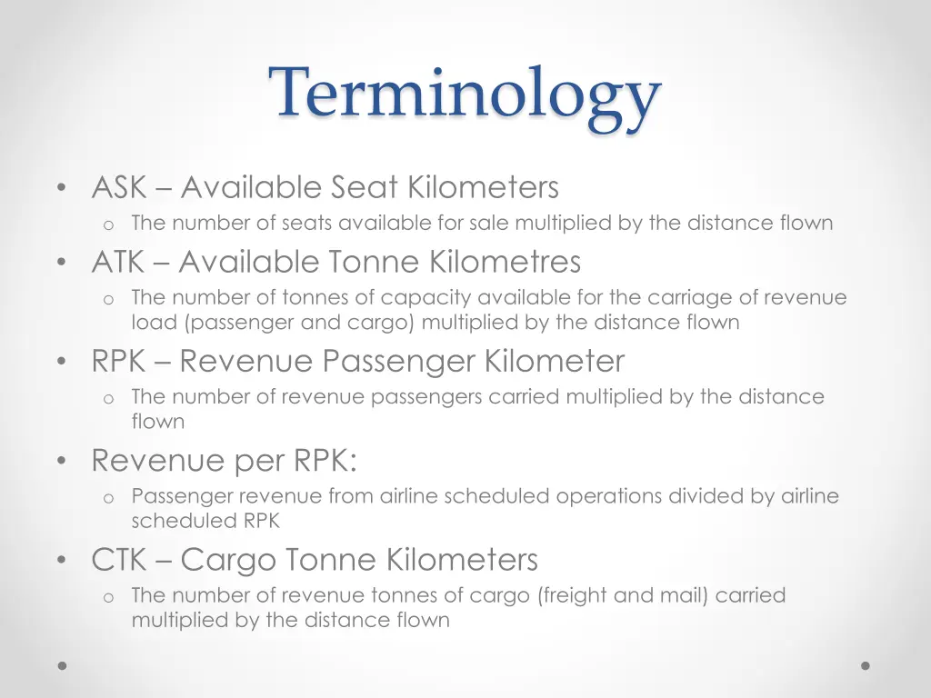 terminology