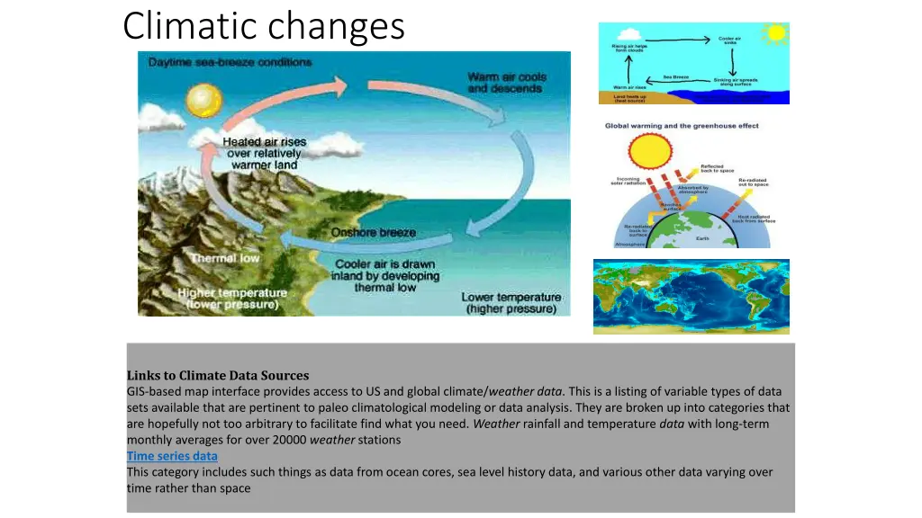 climatic changes