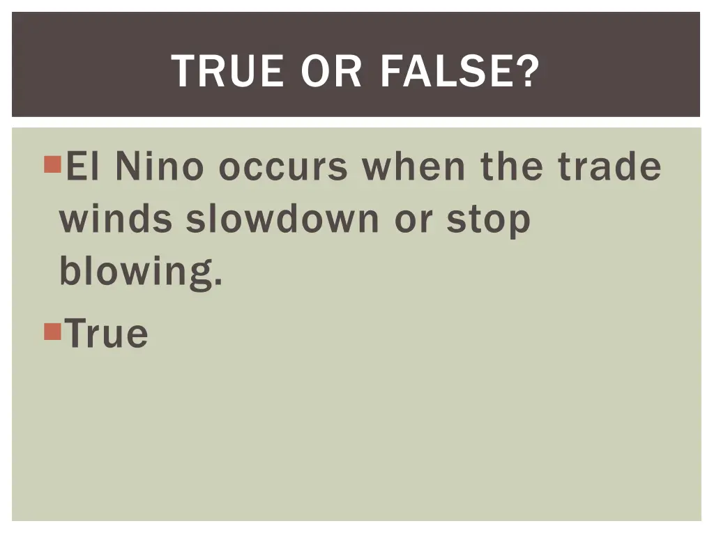 true or false 11