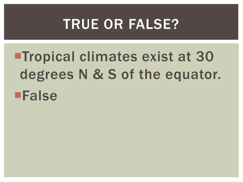 true or false 15