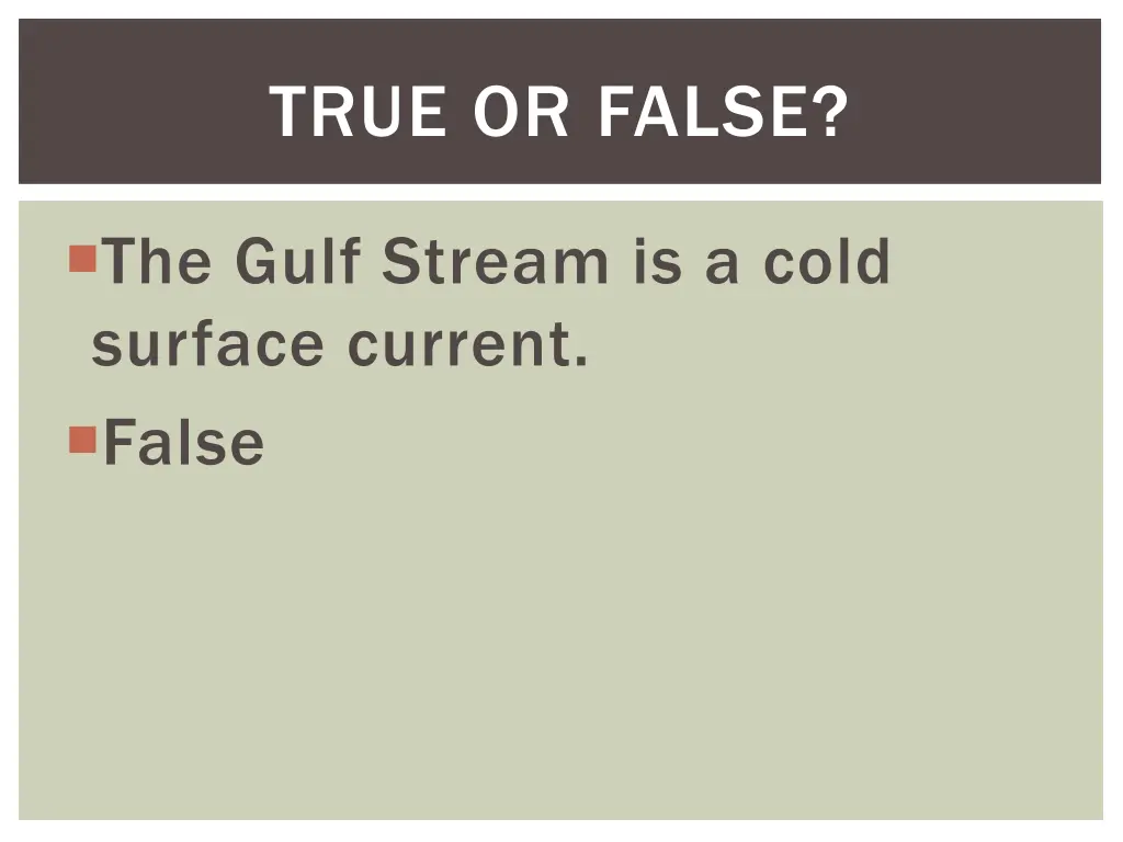 true or false 2