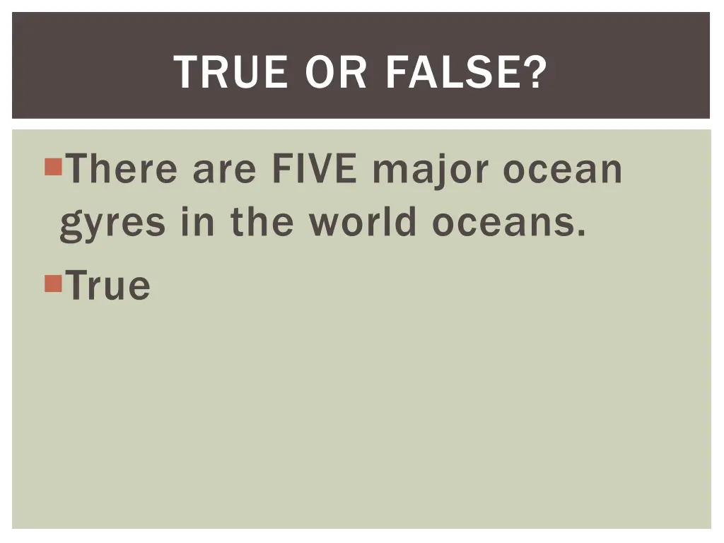 true or false 31