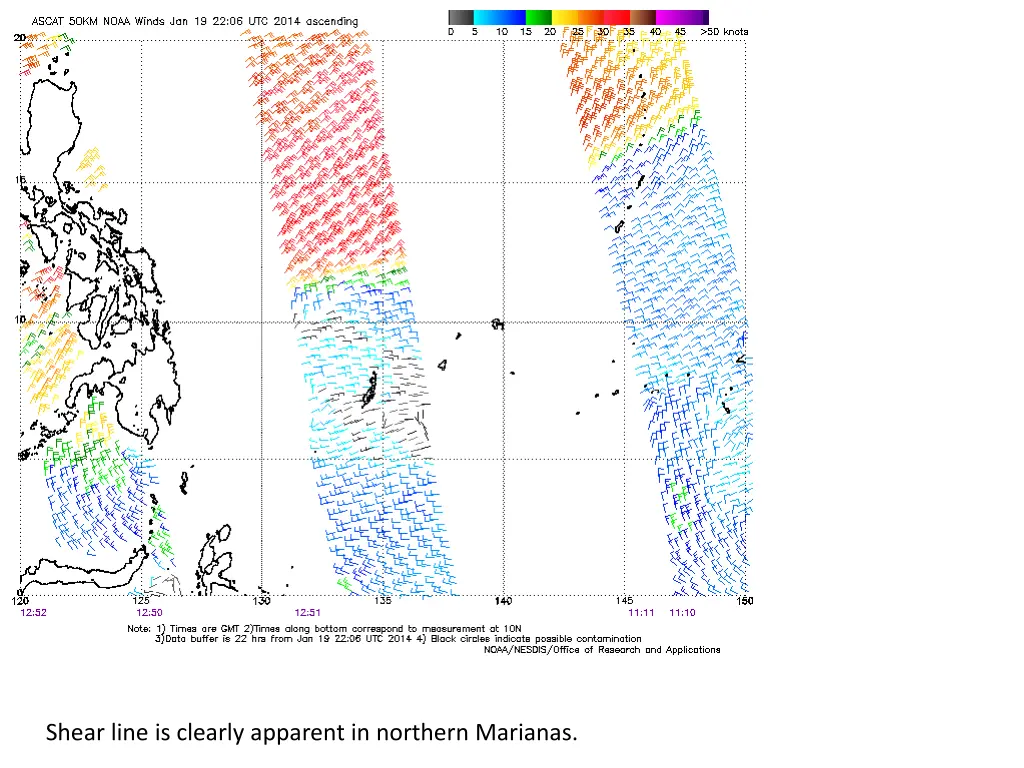 shear line is clearly apparent in northern