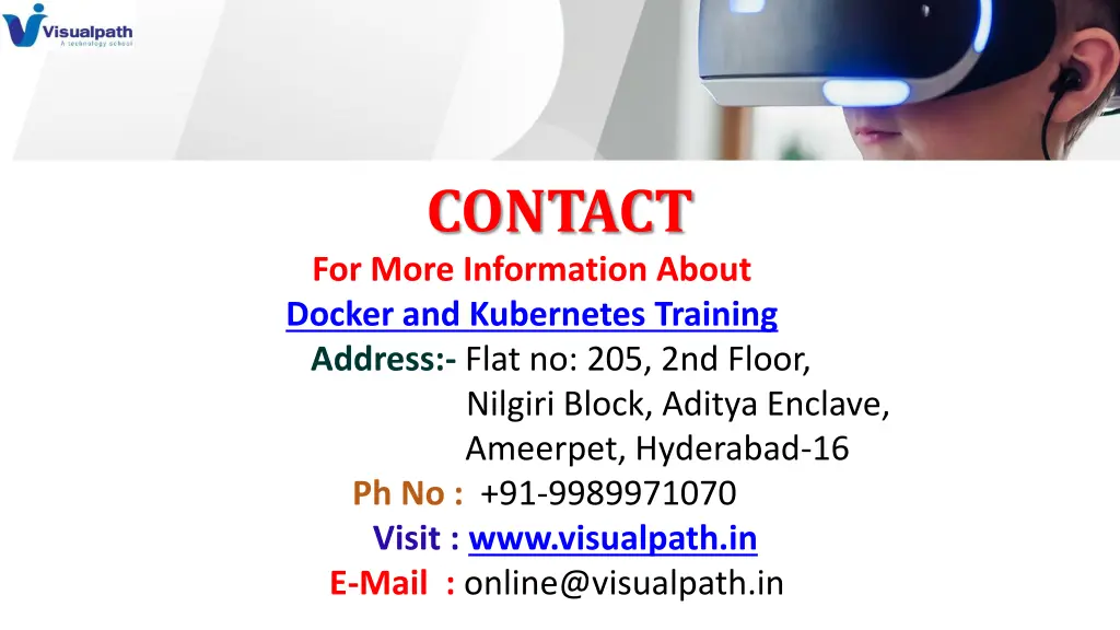 contact for more information about docker