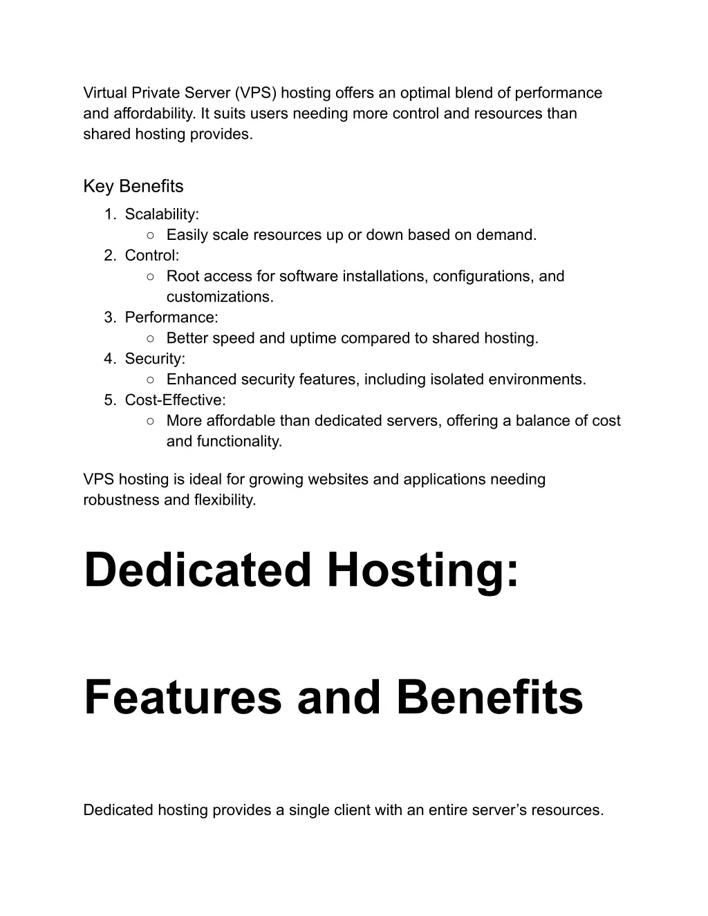 virtual private server vps hosting offers