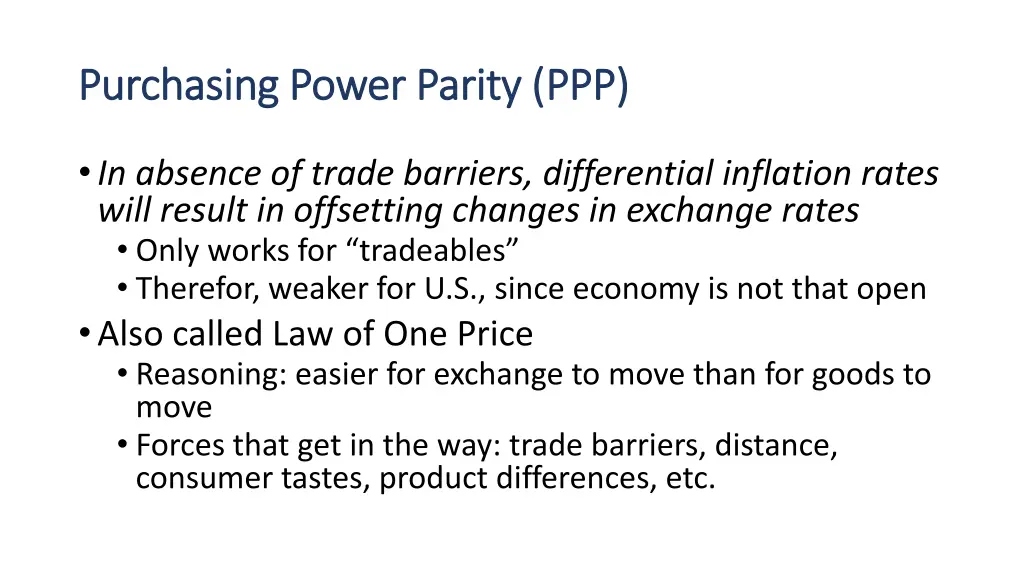 purchasing power parity ppp purchasing power