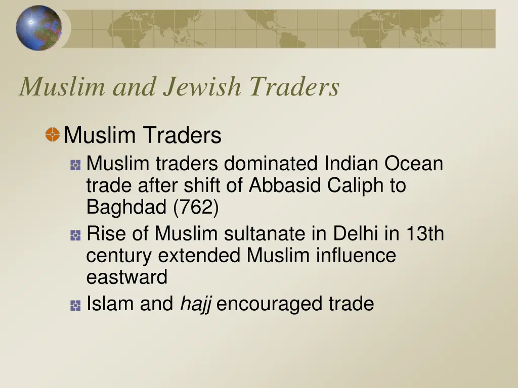 muslim and jewish traders 1