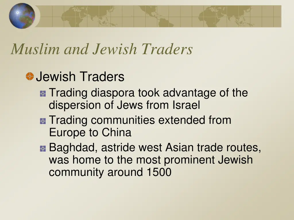 muslim and jewish traders