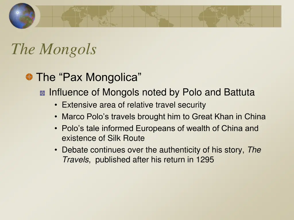 the mongols