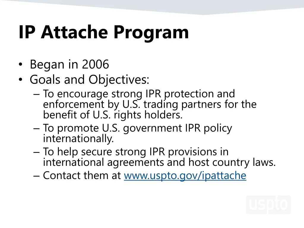 ip attache program