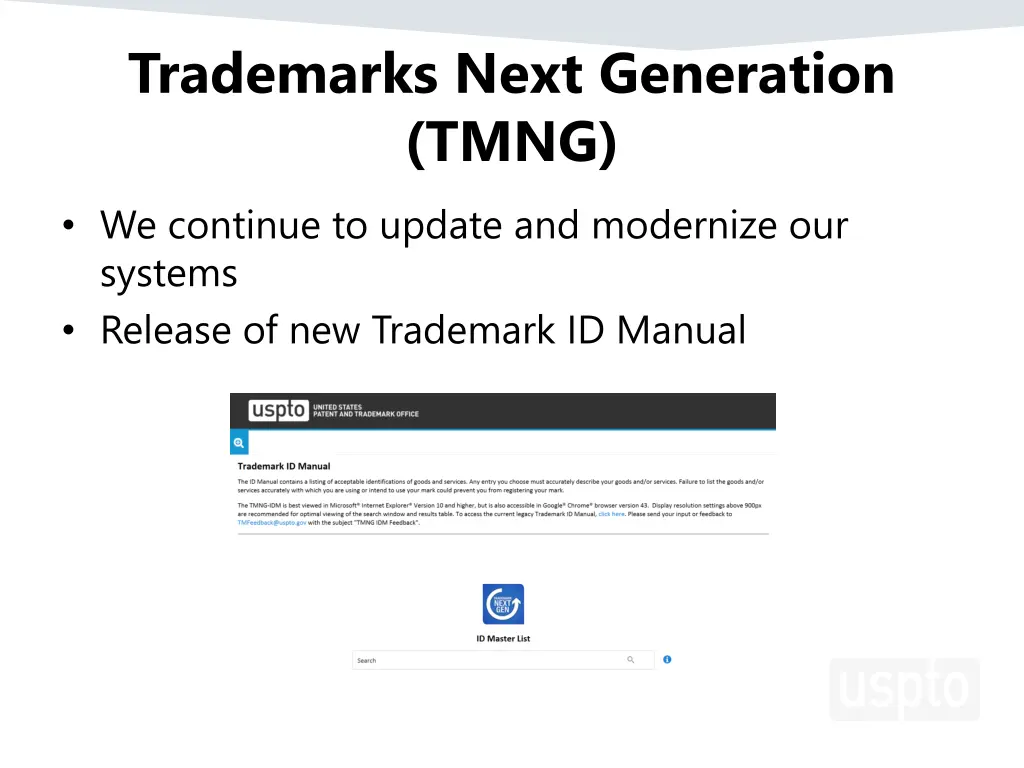 trademarks next generation tmng