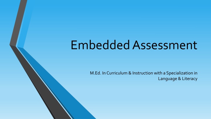 embedded assessment