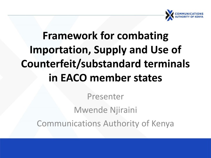 framework for combating importation supply