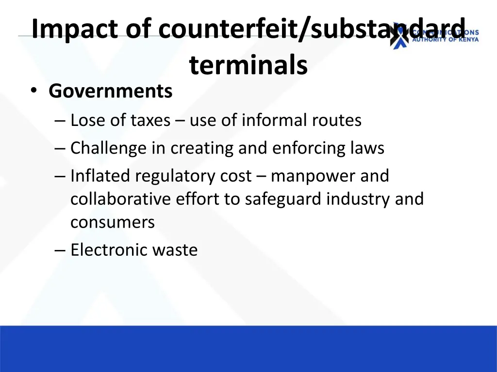 impact of counterfeit substandard terminals 2