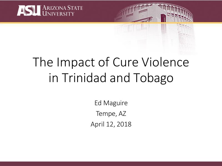 the impact of cure violence in trinidad and tobago