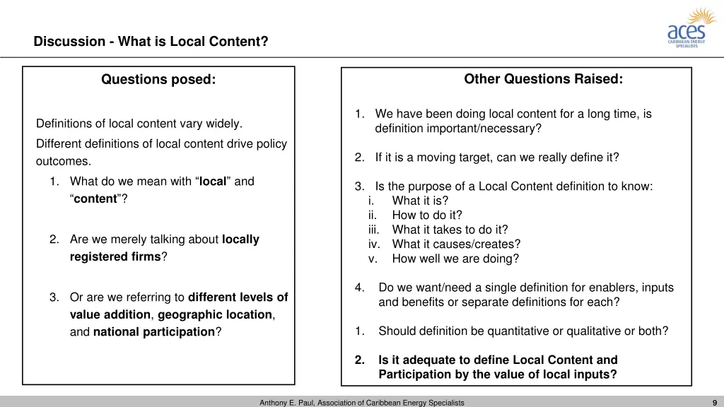 discussion what is local content