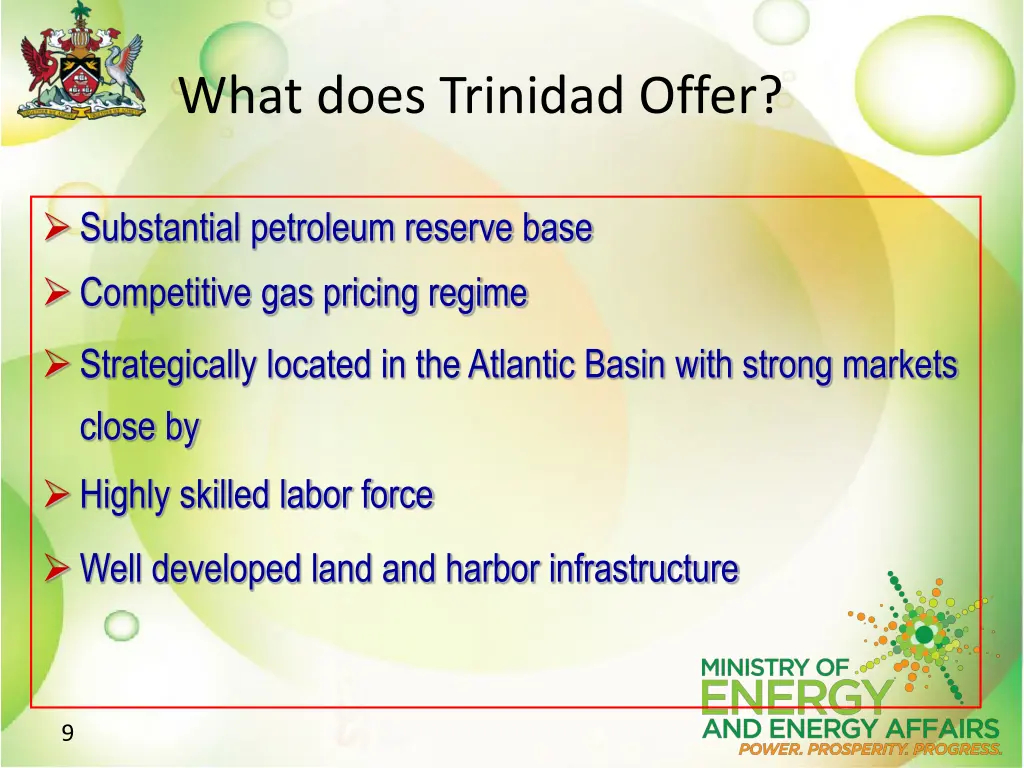 what does trinidad offer 1