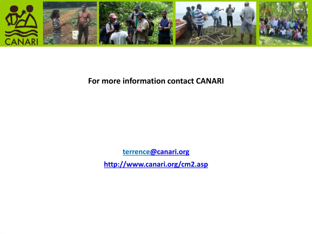 for more information contact canari