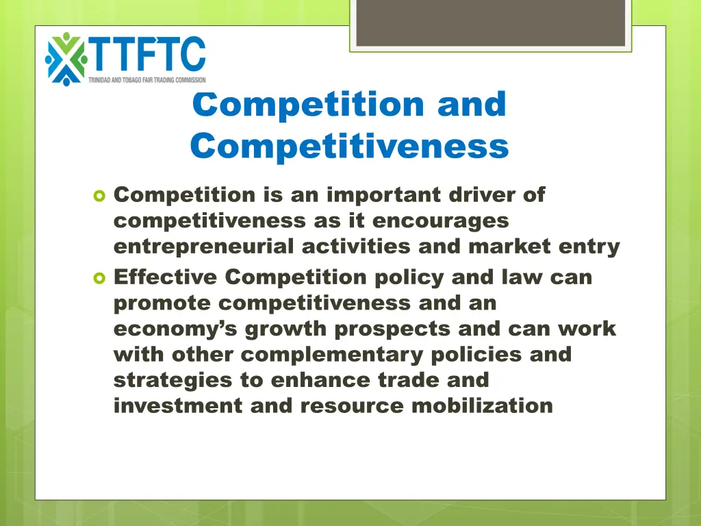 competition and competitiveness